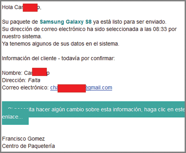 Phishing Samsung